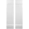 Ekena Millwork Americraft 4-Board, 2 Batten Exterior Real Wood Joined Board-n-Batten Shutters, ARW101BB414X45WHH, PR ARW101BB414X45WHH - alternate 1